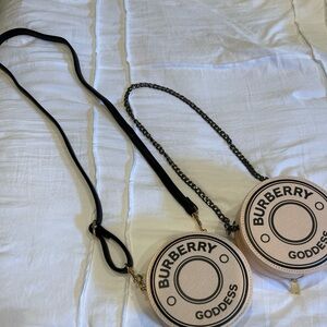 New Burberry round crossbody purse